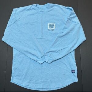 NWOT 2024 Disney Parks Cornflower Blue Spirit Jersey Hydrangea Unisex Size Small